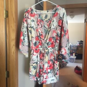 Beautiful floral Komodo style romper!